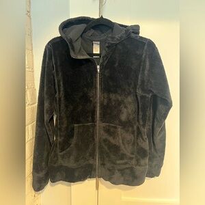 Patagonia women’s hooded zip up fleece, size medium